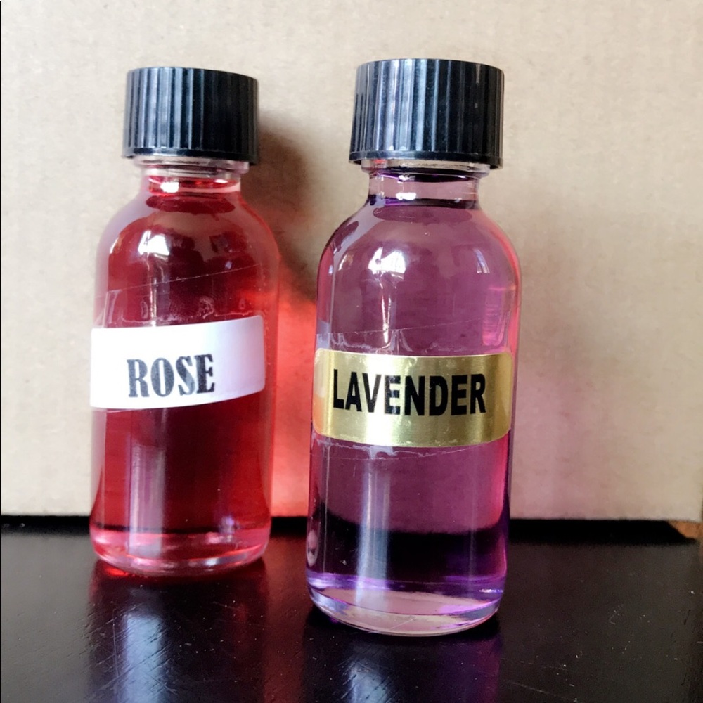 ROSE & LEVENDER LAMP fragrance oil 1oz each